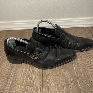 Men's Gucci Black Loafers 114416 Size 7